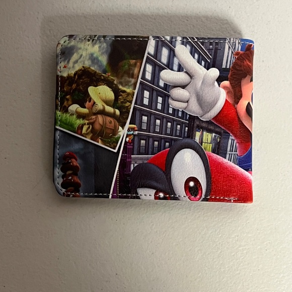 Super Mario Brothers Faux Leather Wallet Bros Gaming Gamer 90s World - Picture 3 of 8